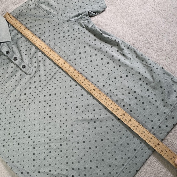 FootJoy Polo Mens‎ Large Gray Athletic Geometric Golf Performance Stretch Active - Picture 5 of 9